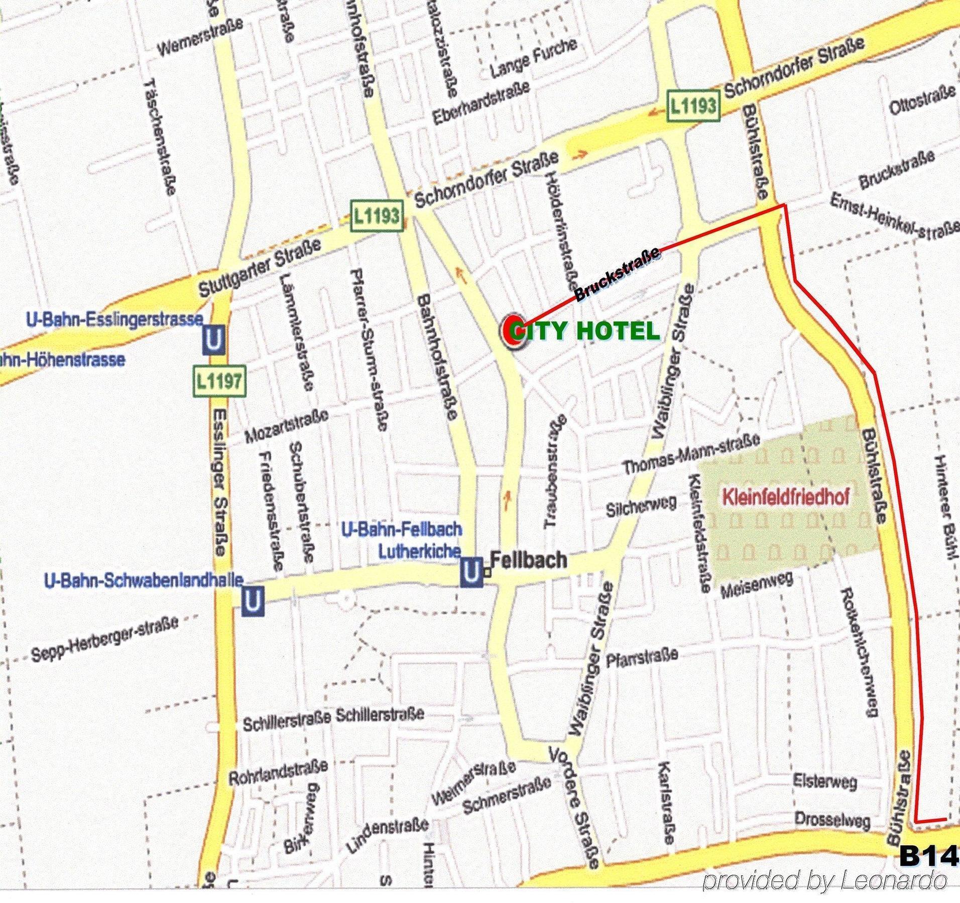 City Hotel Fellbach 24H Check-In Buitenkant foto